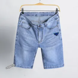 mäns blå jeans shorts män shorts designer jeans rak hål avslappnad sommar nattklubb blå kvinnor shorts stil lyx jeans