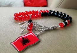 Albania Necklace Ring Flag T Shirt Ring Car-Home-Office Hanging Phone Case Patch Pin Kosovo Prayer Beads Rosary Sticker Decor