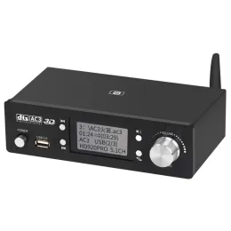 Connectores HD920Pro 5.1ch HD Decodificador de áudio Bluetooth 5.0 Reciever Dolby Atmos DTS AC3 4K 3D Converter Spdif Arc PCUSB DAC