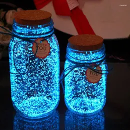 Decorazione per feste 1Bag particelle luminose sabbia colorato bagliore fluorescente in polvere nella casa scura decorazioni fai -da -te