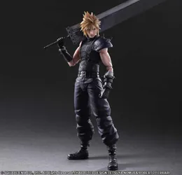 Anime Play Arts Final Fantasy VII Cloud Strafe Edition 2 PVC Ação Modelo de Coleção de Figura Toys Doll Presente Q07221177963