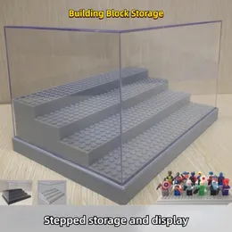 متوافق مع Lego Building Block Pellet Toy Display Box Square Depray Doll Handicraft Gust Cover Cover Phantom Ninja