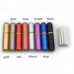 Aluminum Blank diffuser Nasal Inhaler refillable Bottles For Aromatherapy Essential Oils With High Quality Cotton Wicks9036955