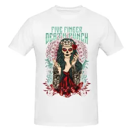 T -shirt de cinco dedos da morte de Death Lady Muerta - Oficial