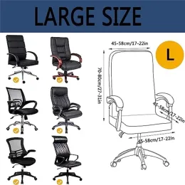 Stretch Office Chair Cover Spandex Elastic Computer Chair Covers ElasticDesk Funda Silla Escritorio Seat Slipcovers Study Room