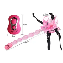 Remote Control Butterfly 7 accelera stringhe di dildo vibratore, clitoride e giocattoli sexy anali per donne, prodotti sexy, donne giocattoli per adulti