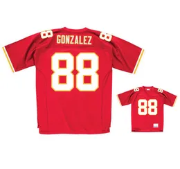 Zszyte koszulki piłkarskie 88 Tony Gonzalez 2004 MESH Legacy Emerytowane retro klasyki koszulki mężczyzn Kobiet młodzież S-6xl