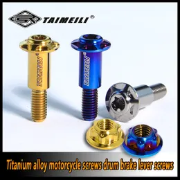 Taimeili 1pcstitanium Pedal Pedal Motorcycle Bęben Brake Braku śruba hamulca hamulca