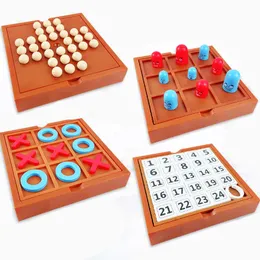2 Players Tic Tac Toe Grote Eet Kleine Gobble Board Game Ouder-kind Interactieve Concurrentie Wedstrijd Party Games