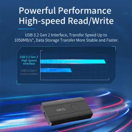 DRIVES GEIL PSSD GT1000 خارجي HD SSD 1TB محمولة SSD محركات الأقراص الصلبة 500GB 2TB