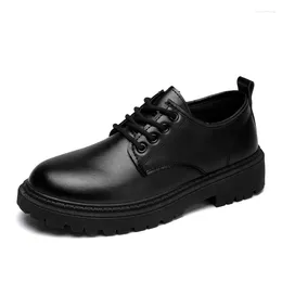 Casual Shoes Mat Fashion Hasht Hashing Anti-Slip Black Business Lace-up 39-44#