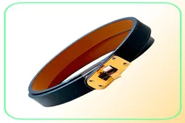 marchio di alta qualità Jewerlry Mini Kelly Genuine Leather Collier Bracciale per donne Braccialetta Double Tour2146919