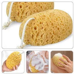 Svamp kropp baddusch svampar skum loofah exfolierande skrubber afrikansk netskrubbning tvätt kvinnor borst pouf baby lugnande hav