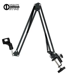Broadcast Studio Microphone Stand Desktop Mic Holder Clamp Boom Shock Mount Windscreen Suporte For Compuer Laptop Record Video Mixer o1989979