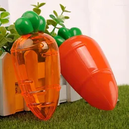 Wrap regalo 5pcs creativo Personalizzati personalizzato Carrot Candy Box Decorazioni di carote di plastica Pasqua per decorazioni per feste di compleanno per la casa