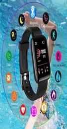 116Plus inteligentna bransoletka kolorowy ekran dotykowy smartwatch inteligentny pasek realne ciśnienie tętna Sleep Sleep Breyband PK Mi Band 4 5113277