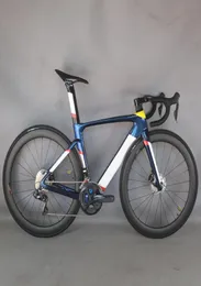 2022 Nuovo disco di verniciatura tutta la bicicletta per bici per cavi interni in bicicletta in carbonio Shimano R8070 DI2 Groupset Carbon Cycling TTX229481205