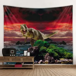 Decoração de casa tapeçaria toalha de praia ioga tapete manta de mesa dinossauro de parede de toalha