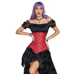 38,5 cm di busto lungo un corsetto con corsetto di cintura addestratore in acciaio in acciaio corselet di biancheria intima per donne