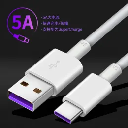 Huawei 100/150/200cm Supercharge Type Cable 5A P20 P20 PRO NOVA 5T 5 5I HONOR 30 20の高速充電データコードのオリジナル