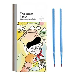 1 Set Watercolor Painting Book Multi-functional Anti-fading 20 Pages for Kindergarten Graffiti Book Drawing Book