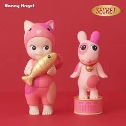 Auf Lager Sonny Angel Mini Figur Katzenlebensserie Blind Box Toys Mystery Box Car Doll Kawaii Mini Anime Figur Ornamente Spielzeug