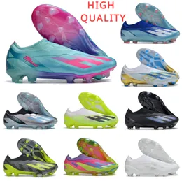 2024 Mens 축구 축구 신발 부츠 클리트 x Crazyfast.1 LL FG Crazyrush X Speedportal FG Slip-On Speedportal Size EUR36-45