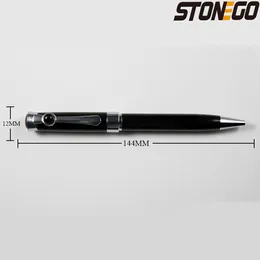 Stonego Luxury Ballpoint Pen, Black Medium NiB (1,0 mm) Point Roller Ball Pen Smooth Writing