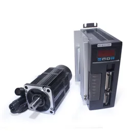 750W 220V Servo Motor 80ST-M02430 2.4N.M AC MOTOR NEMA32 3A 0.75kW 2500RPM AC Servo Sürücüsü AASD-15A CNC oymacı için