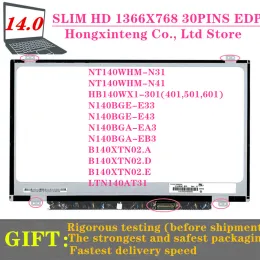 شاشة شحن مجاني 14 '' LCD Matrix لـ Dell Inspiron 14 3000 3443 3442 3445 3441 7447 محمول شريحة LED عرض 30Pins 1366x768