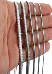 Цепочки сети сети цепь из нержавеющей стали для мужчин мальчик 3/5/6 мм серебряный цвет 18-20-дюймовый ювелирные аксессуары 6362659
