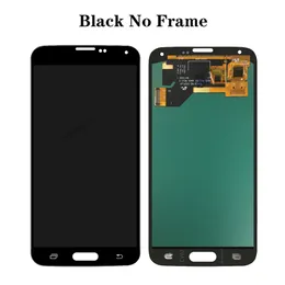 LCD Super AMOLED för Samsung Galaxy S5 I9600 G900 G900A G900F LCD Display Touch Screen Digitizer Assembly Replacement testad
