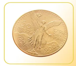 Высокое качество 1922 Mexico Gold 50 Peso Coy Copy Coin01232801201