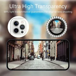 Diamond Metal Camera Lens Protector Glass per iPhone 11 Pro Max 14 Plus 12 13 MIMI 14 13 12 PROFICIMENTO PROTEZIONE FUNZIONE PROTEZIONE PROTEZIONE