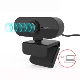 Webcams Webcam 1080p Mikrofonlu USB ile Full HD Web Kamerası PC Bilgisayar Mac Dizüstü Bilgisayar Masaüstü YouTube Skype Mini Kamera