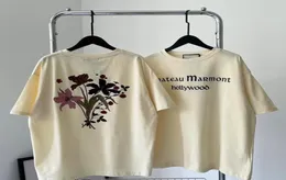 2023 Devil Chateau T Shirt Marmont Flower Clothing Homme T Shirts Men Men Designer High Street TEE TOP4747910
