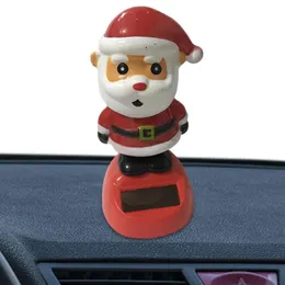 Universella bilprydnader Julsol Dancing Toys Car Dashboard Decorations Santa Snowman Penguin Swing Figures Ornament