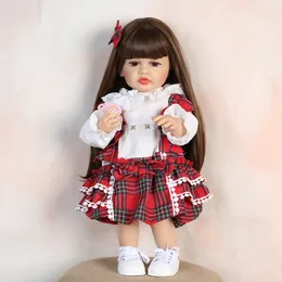 Keiumi 55 cm 실리콘 빈티지 스타일 인형 Reborn Baby Doll Bebe Reborn 장난감 생일 선물 아이