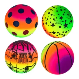 6 Zoll Spielplatz Ball Bunte aufblasbare Strandbälle Regenbogen PVC Sports Kickball Kinder Handball für Innen- und Außenbereiche