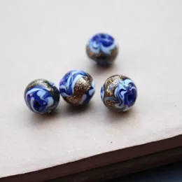 Bohemia lampwork koralika okrągła biżuteria Making Akcesoria Szklane ręcznie robione biżuterię