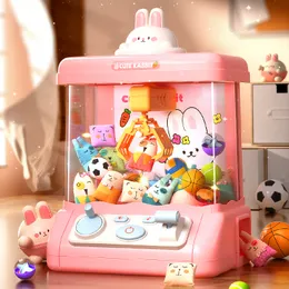 Doll Claw Machine Toy for Kids Automatic Mini Coin Operated Play Garra Catch Máquinas de bonecas de brinquedos Arcade