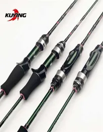 Kuying Teton 175m 503910quot 18m 60390quot giratória de carbono fluxo de lançamento de velocidade rápida Ação de tração de pesca macia