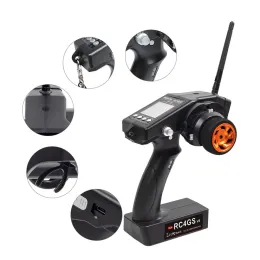 RadioLink RC4GS V3 2.4G 4CH 400M Distance Remote Controller Transmitter & R6FG Gyro Inside Receiver for RC Car Boat