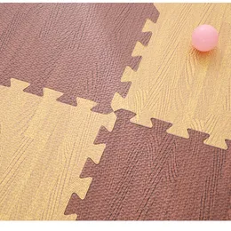 Neuester Holzkorn -Puzzle Mattenschaum spielen Spleißen Schlafzimmer verdicken weiche moderne Bodenteppich Wohnzimmer Krabbeln Teppich