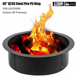 VEVOR Fire Pit Pan Natural Gas Burner Drop In Pan Propane Square Durable BBQ Tools H-Burner Barbecue Grill 8 Sizes