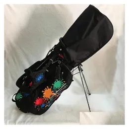Golf Bags Paint Splash Stand Bag High Quality Canvas Sunflower Light Weight Clubs 2Colors9620878 Drop Delivery Sports Outdoors Otbhy