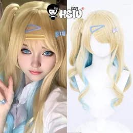 Party Supplies Runa Shirakawa Cosplay Wig Anime Our Dating Story The Experienced You And Inexperienced Me Mixed Color Long HaiSynthetic