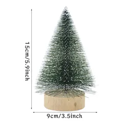 Mini Christmas Tree Gold Green Small Cedar Pine Tree Table Top Decortations Home Christmas Christmas Homens New Year Gifts Navidad 2023