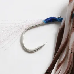 دعابة الطعم ثلاثي الأبعاد للأخطبوط 60G 110G 150G 200G صيد السمك الاصطناعي الملحون الطويل الذيل تنورة TPE ناعمة UV توهج معالجة