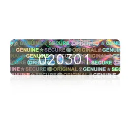 280550pcs Hologram Security SEAL Naklejki laserowe Habeter Oryginalne oryginalne etykiety gwarancyjne pustka holograficzna naklejka niestandardowa 240411